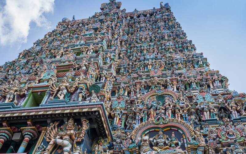 India - Tamil Nadu - Madurai - Meenakshi Temple - Hanuman …