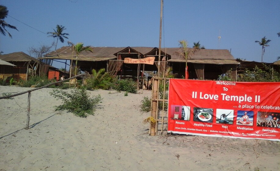 Love Temple Cottage Goa Hotel Tariff Photos Reviews Meditation center in arambol, goa, india.