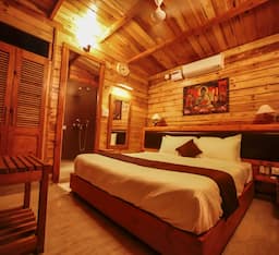 Deluxe Wooden Cottage With AC