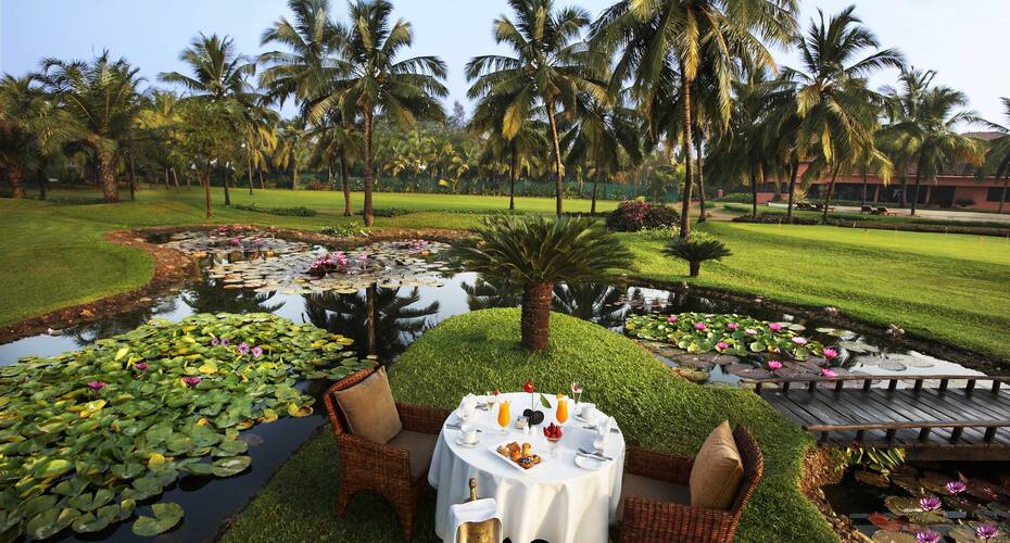 The Leela Goa Goa Price Reviews Photos Address The entire resort, from architectural elements to heavenly gardens represents an intriguing fusion of colonial portugal with modern india, giving the. the leela goa goa price reviews