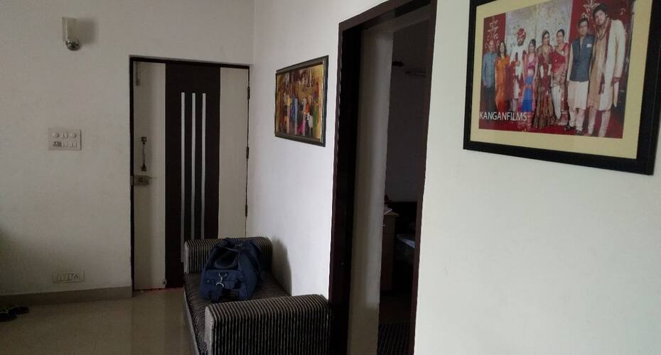 One room with separate washroom, cupboard, AC, iron, TV, microwave, study table, Gurgaon 3