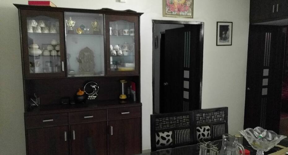 One room with separate washroom, cupboard, AC, iron, TV, microwave, study table, Gurgaon 5