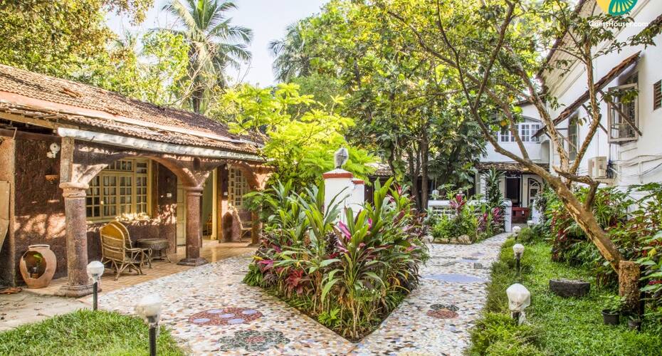 Heritage room in a pool, Goa 1