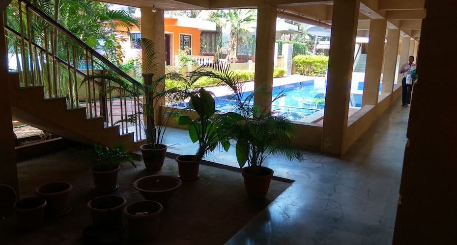 Pool and Garden Facing 1bhk Furnished Flat available in a peaceful location., Goa 3