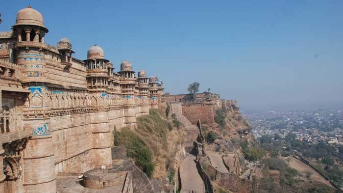 Gwalior Fort is a most magnificent monument of central India. Built in  8th-century has been the center of momentous events in the history of India  Stock Photo - Alamy