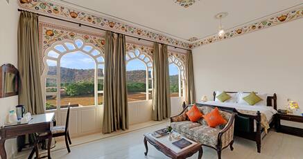 The Jaibagh Palace in jaipur