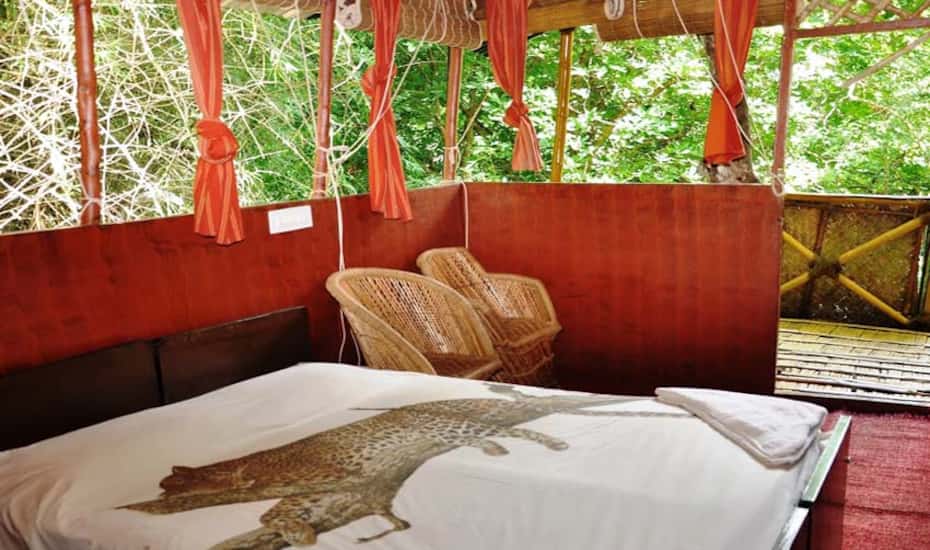 Resulta ng larawan para sa Safariland Tree house Resort hotel suite, India