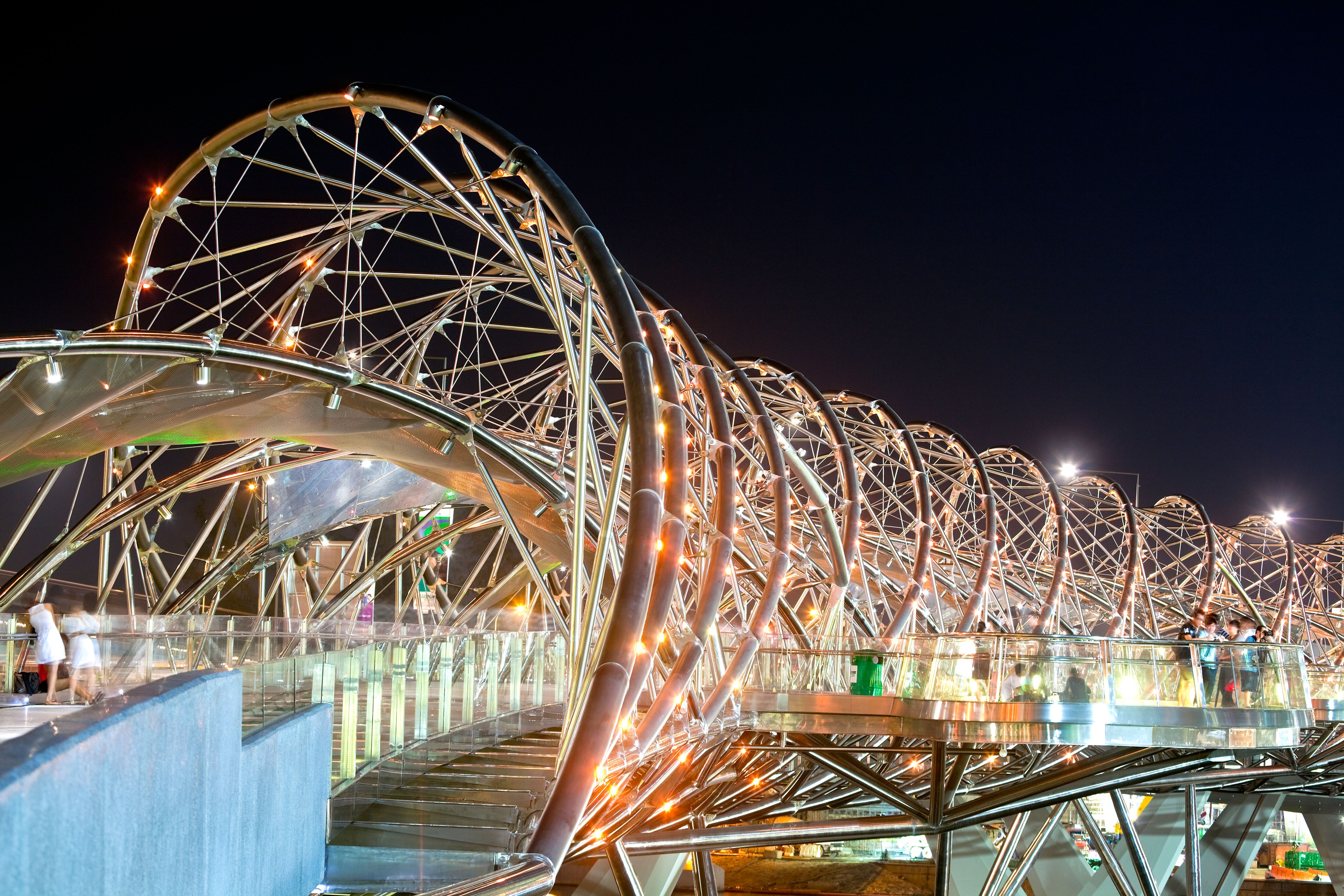 мост хеликс в сингапуре