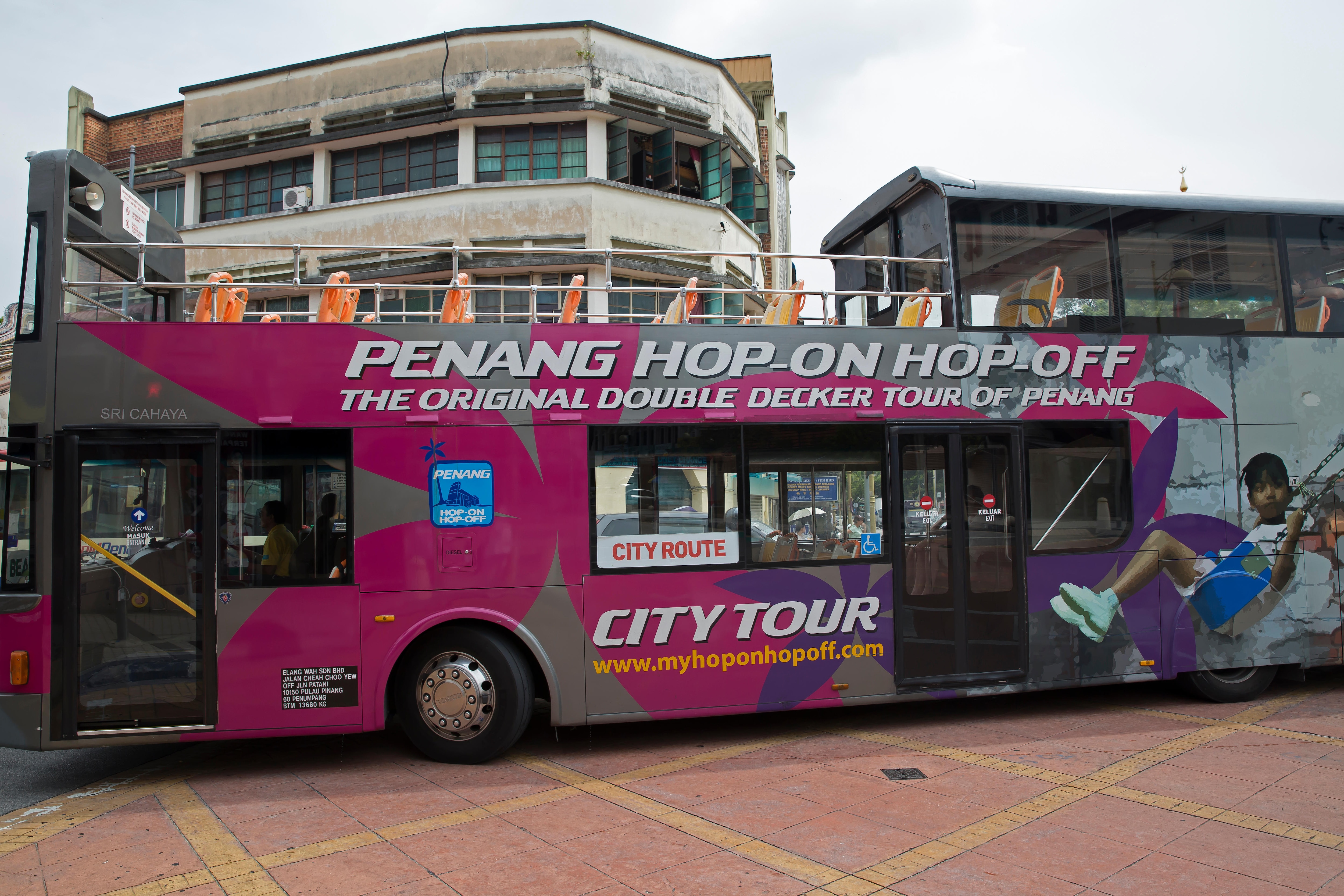 tourist van in penang