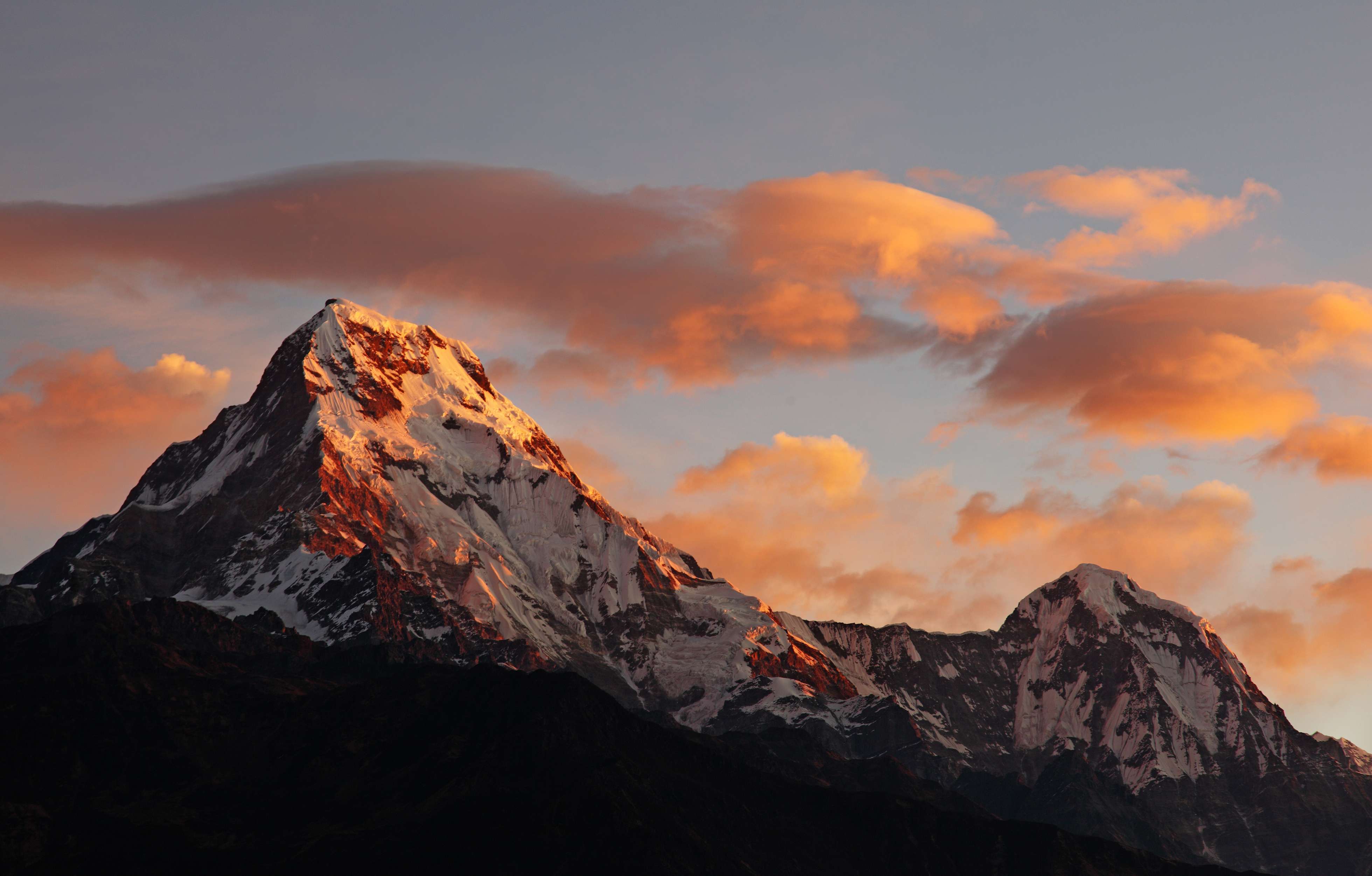 Three mountains covered with snow photo – Free Mountain Image on Unsplash